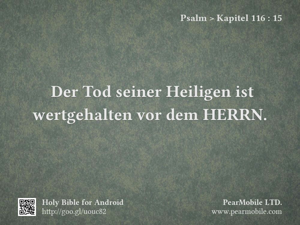 Psalm, Kapitel 116:15